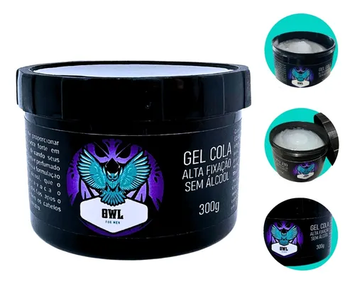 Kit Dia a Dia Owl for Men | Cabelo e Barba | Gel Cola 300g + Balm Hidratante 110g + Óleo de Barba 30ml - Imagem 4
