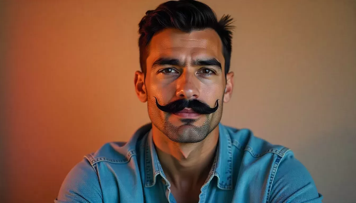 Como Escolher o Bigode Ideal para Rosto Quadrado